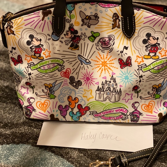 Disney Dooney and Bourke Nylon Sketch Satchel - Picture 3 of 7
